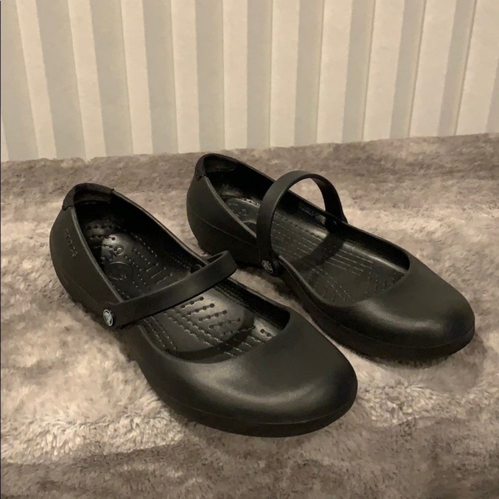 Crocs black Mary Jane style